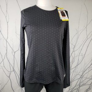 Black Print Hang Ten Long Sleeve UPF50+ Sun Tee, S